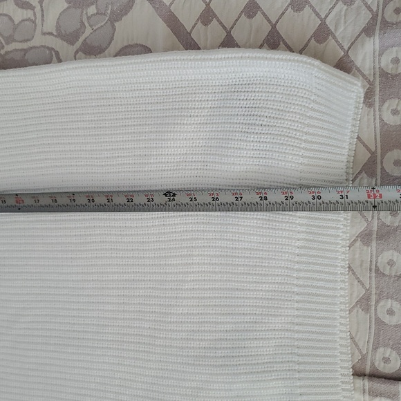 ZARA White Turtleneck Long Women's Sweater. XL. - Picture 5 of 9